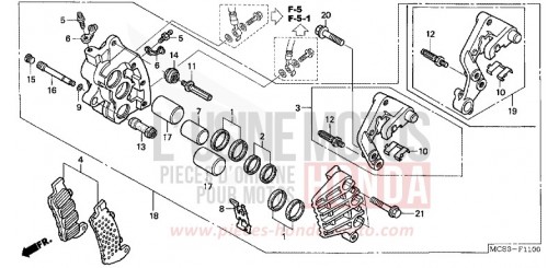 R. FRONT BRAKE CALIPER ST13006 de 2006